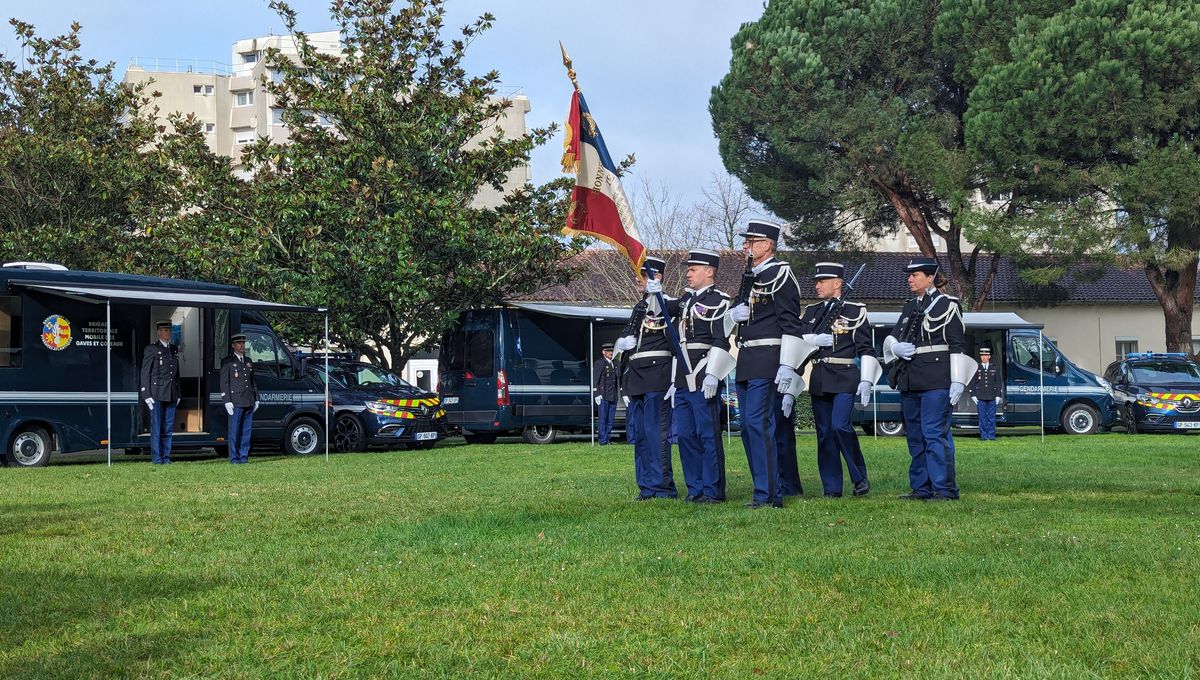 La cérémonie a eu lieu à la caserne Battesti de Mérignac