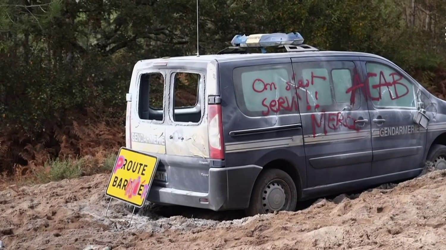 Une manifestation contre la ligne à grande vitesse dégénère en Gironde